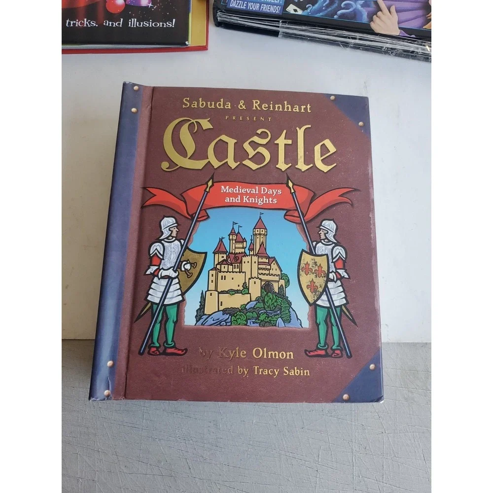 Pop-Up Castle Medieval Days & Knights Sabuda & Reinhart Olmon Magic Book Lot 3